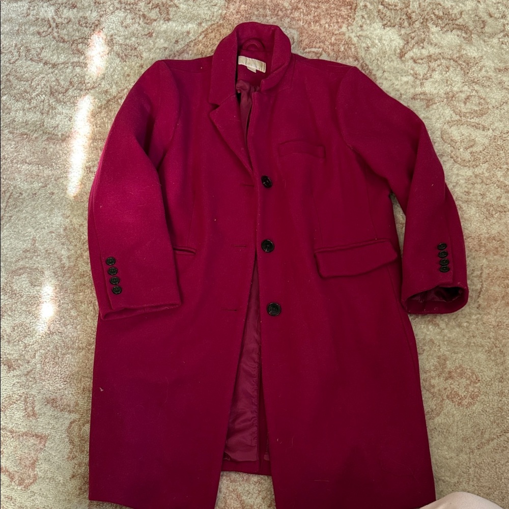MK Woman’s Berry colored Wool Coat